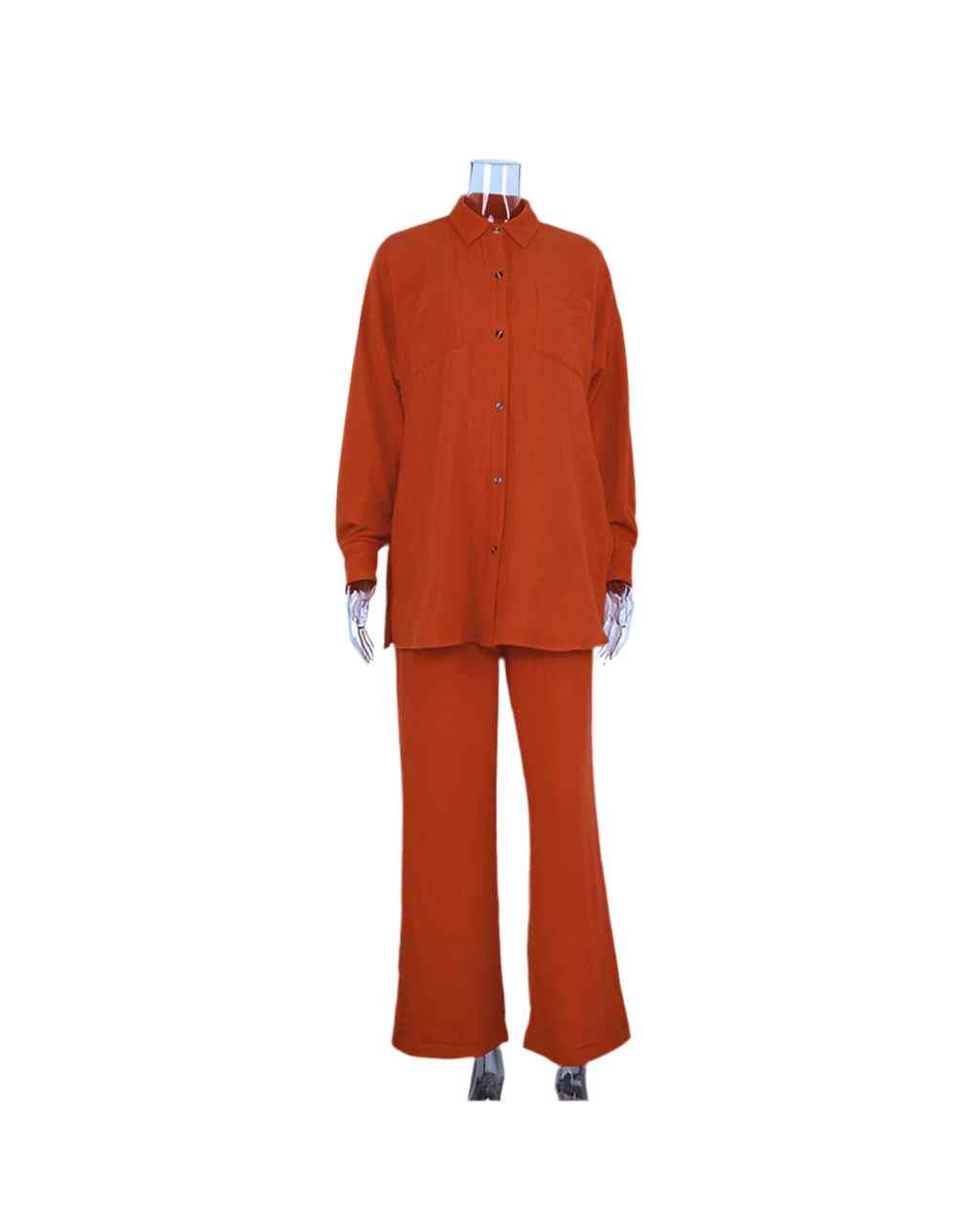 Deep Two Piece Pants Set – Coordinated Top & Pants for Chic Comfort