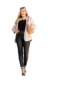 The Farah High Waisted Faux Leather Leggings
