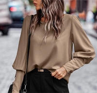 Solid Button Back Blouse – Classic & Elegant Women’s Top