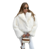 Fox Fur Jacket Women Short Autumn Winter Faux Fur Coat Young All Match Plush Women Clothing