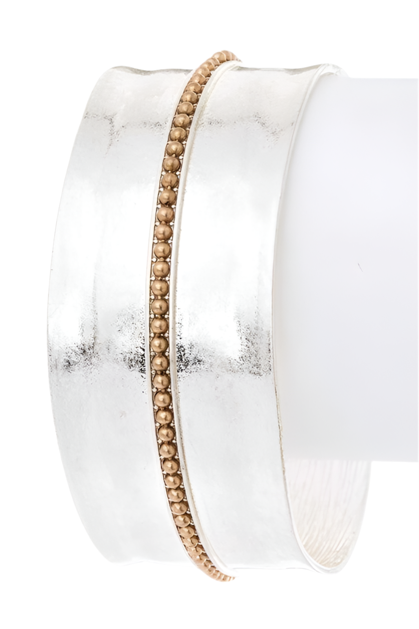 2 Tone Matte Finish Adjustable Open Cuff