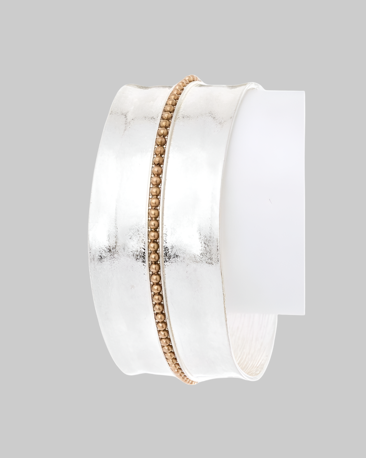 2 Tone Matte Finish Adjustable Open Cuff - Modestly Vogue