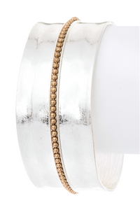 2 Tone Matte Finish Adjustable Open Cuff