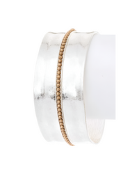 2 Tone Matte Finish Adjustable Open Cuff