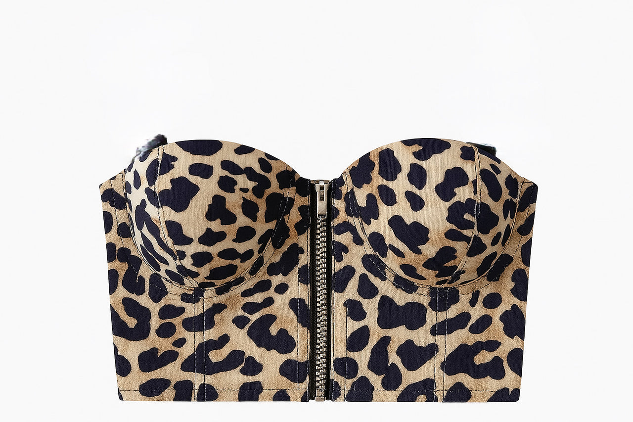 Leopard Print Zipper Top – Lightweight & Bold Summer Style - Modestly Vogue