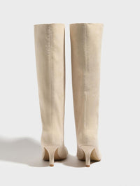 US Size Knee High Suede Wide Calf Knee High Boots