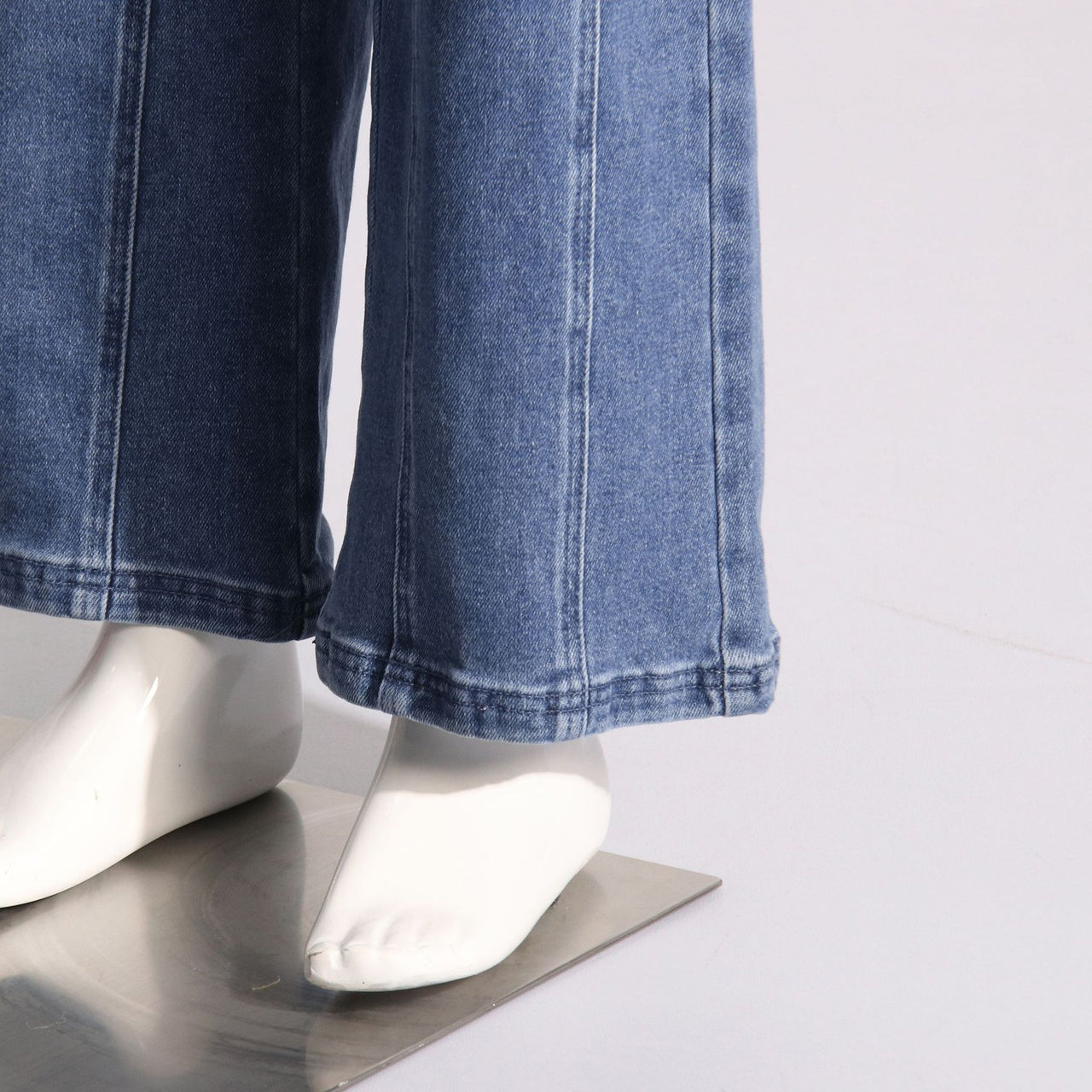 Blue Fashionable Elegant Jeans for Women Spring Bow