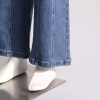 Blue Fashionable Elegant Jeans for Women Spring Bow