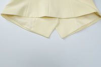 Women Clothing Autumn Elegant Cardigan Button Small Blazers Slim Solid Color Coat