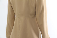 Neutral Winter Tight Waist Slimming Flounce Irregular Asymmetric Cutting Jacket Women