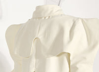 Neutral Two-Piece Set Women Spring Vest Shawl Suit Sleeveless Short Shirt Personality Sneaky Design Suit