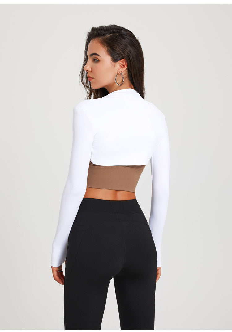 Sports Long Sleeve Yoga Dance Shawl Workout Shrug Top