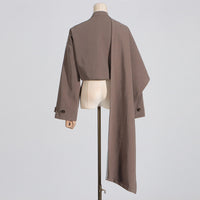Neutral Personalized Blazer for Women - Summer Long Sleeve Shawl Top