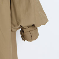 Neutral Elegant High Grade Windbreaker for Women Long Sleeve Slim-Fit Trench Coat - Modestly Vogue