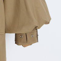 Neutral Elegant High Grade Windbreaker for Women Long Sleeve Slim-Fit Trench Coat - Modestly Vogue