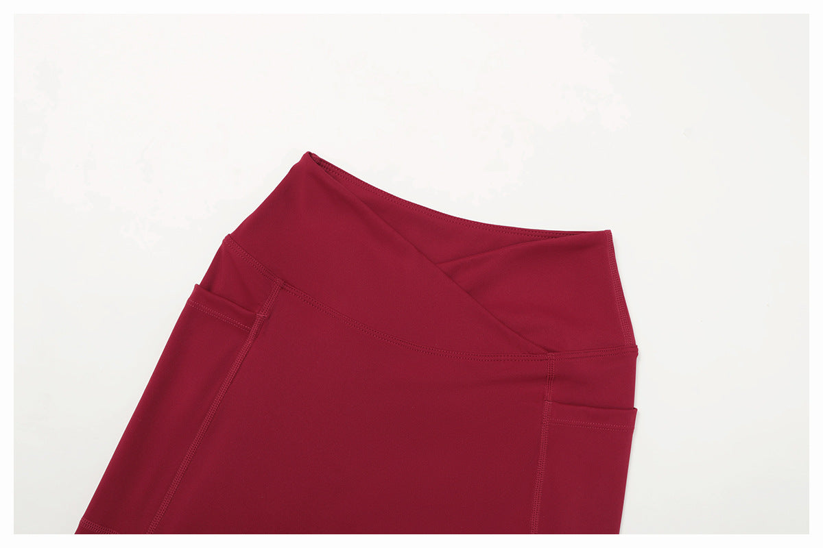 High Waist Cross Waist Wide Leg Bootcut Yoga Leggings Pants