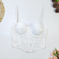 Pastel Corset Boning Corset Corset Mesh Thin Strap Wrapped Chest