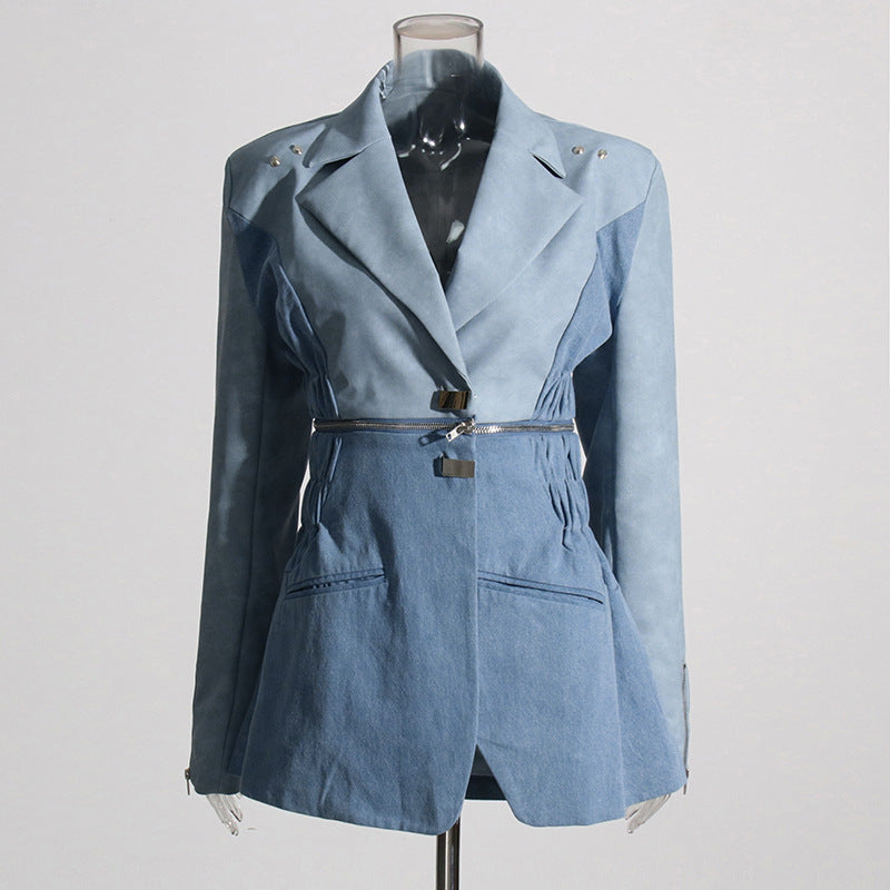 Blue Denim Retro Design Jacket