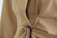 Neutral Winter Tight Waist Slimming Flounce Irregular Asymmetric Cutting Jacket Women
