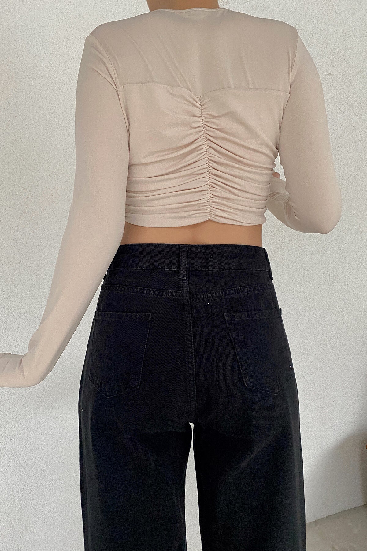 Earthtone Women Multi Color Wide Leg Jeans Street Hipster Solid Color Loose Fitting Denim Trendy