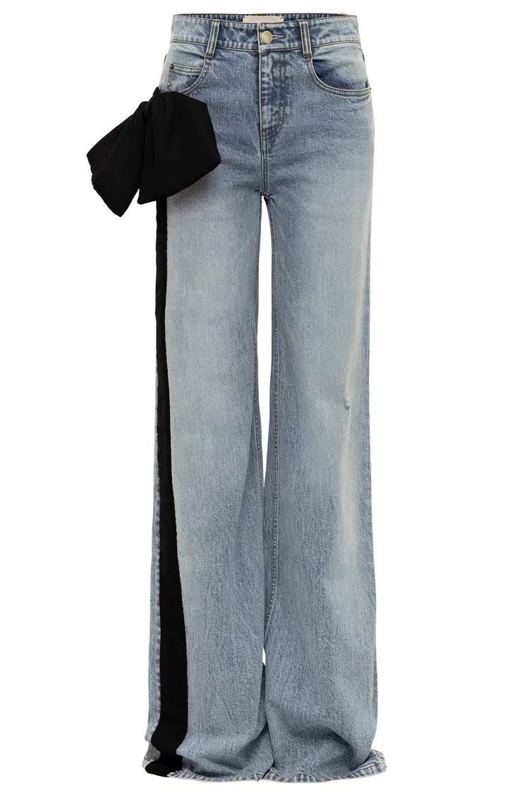 Denim Blue Black Belt