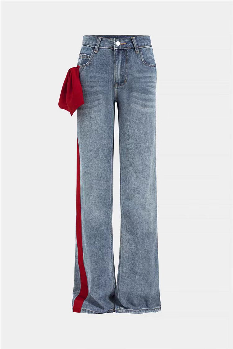Denim Blue and Red Band