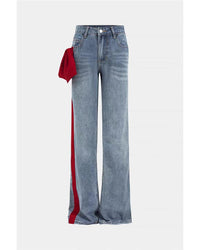 Blue Bow Detail Jeans