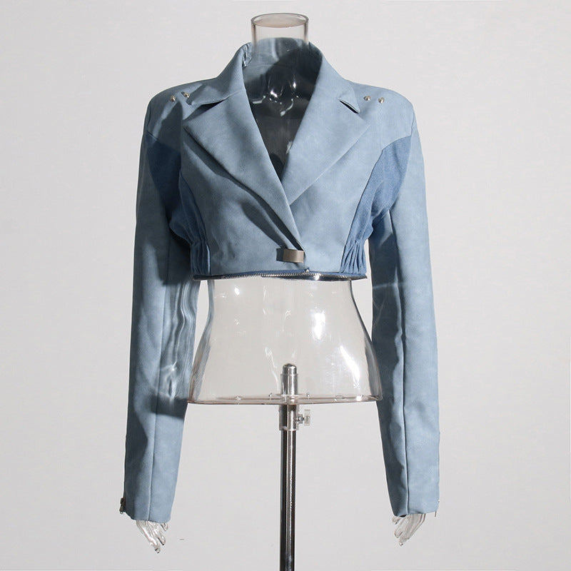 Blue Denim Retro Design Jacket