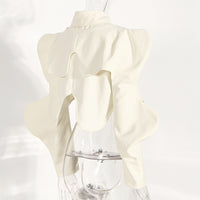 Neutral Two-Piece Set Women Spring Vest Shawl Suit Sleeveless Short Shirt Personality Sneaky Design Suit