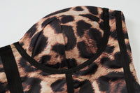 Leopard Print Women Clothing Summer Vest Outdoor Wear Niche Super Short Top
