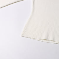 Neutral Elegant Half Turtleneck Sweater - Asymmetric Slim Fit for Women
