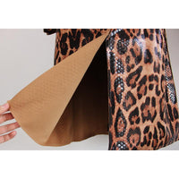 Leopard Print Goods Spring Autumn Snakeskin Long Trench Coat