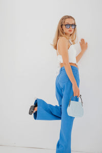 Earthtone Women Multi Color Wide Leg Jeans Street Hipster Solid Color Loose Fitting Denim Trendy