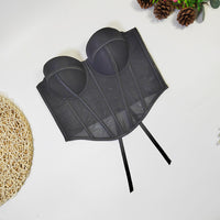 Pastel Corset Boning Corset Corset Mesh Thin Strap Wrapped Chest