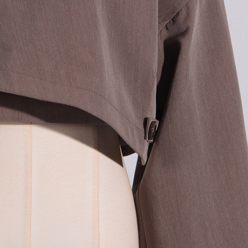 Neutral Personalized Blazer for Women - Summer Long Sleeve Shawl Top