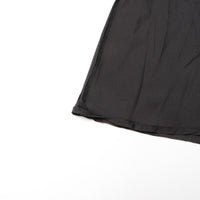 Blue Denim Stitching Mesh Skirt for Women - High Waist Slimming Elegant Design