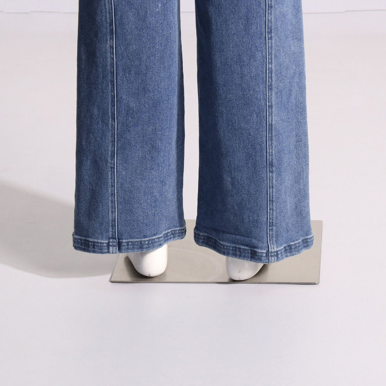 Blue Fashionable Elegant Jeans for Women Spring Bow