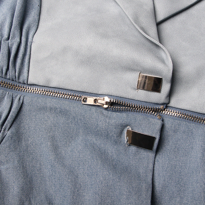 Blue Denim Retro Design Jacket