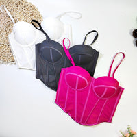 Pastel Corset Boning Corset Corset Mesh Thin Strap Wrapped Chest