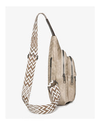Chest Bag Women Casual Messenger Bag Women Retro Soft Leather Shoulder Bag Backpack