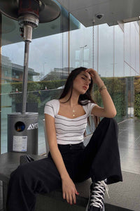 Earthtone Women Multi Color Wide Leg Jeans Street Hipster Solid Color Loose Fitting Denim Trendy