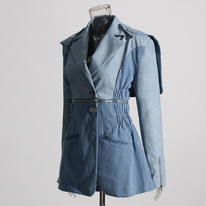Blue Denim Retro Design Jacket