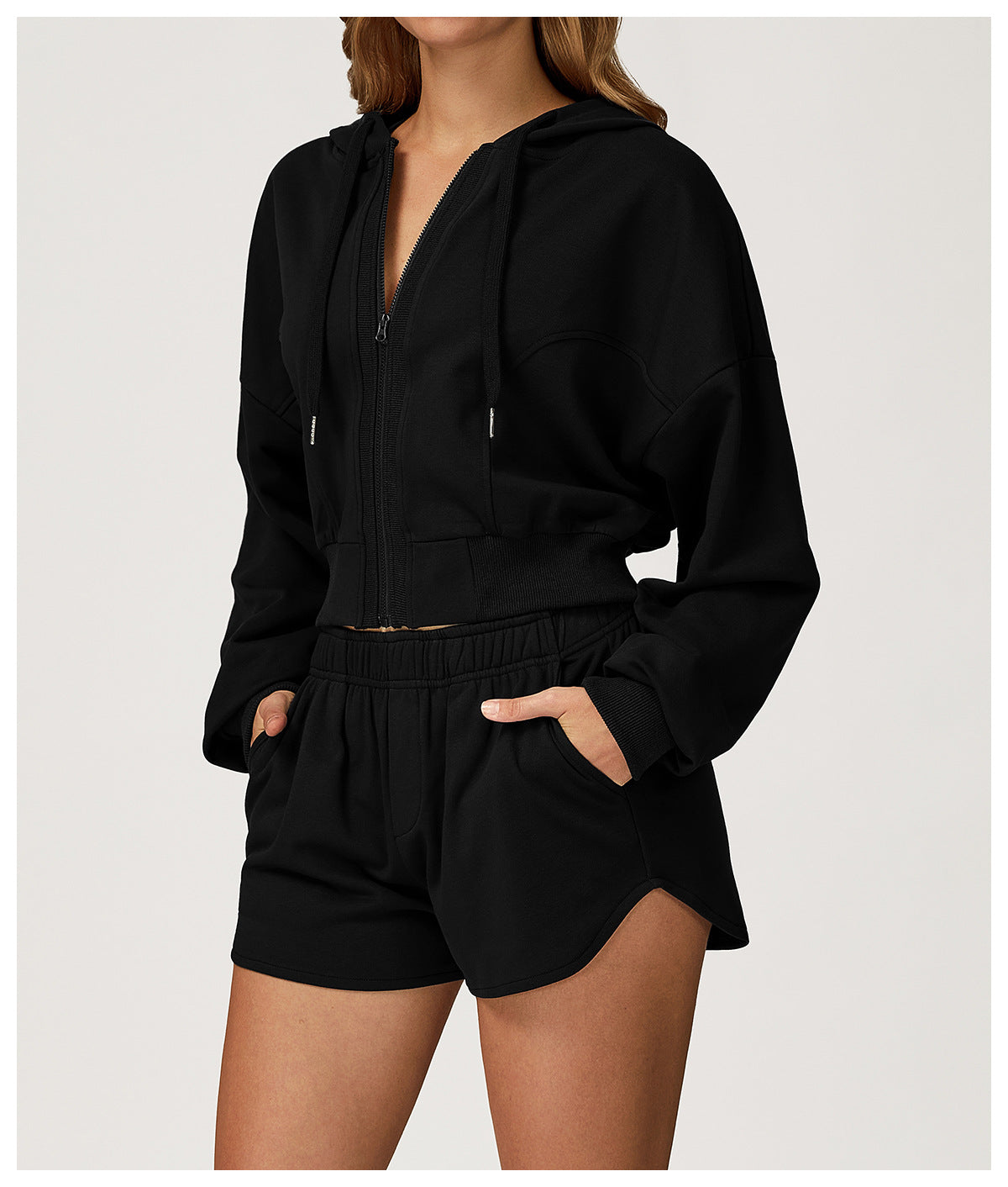 Hoodie Zipper Windproof Sweatshirt Women Outdoor Running Sportswear Top