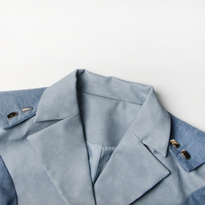 Blue Denim Retro Design Jacket