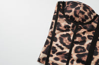 Leopard Print Women Clothing Summer Vest Outdoor Wear Niche Super Short Top
