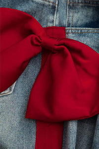 Blue Bow Detail Jeans
