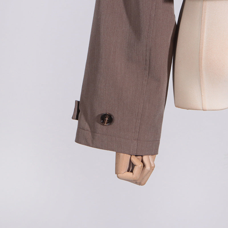 Neutral Personalized Blazer for Women - Summer Long Sleeve Shawl Top