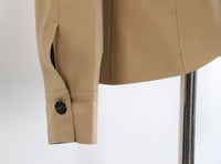 Neutral Winter Tight Waist Slimming Flounce Irregular Asymmetric Cutting Jacket Women