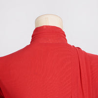 Deep Elegant T-Shirt for Women - Autumn Stand Collar Long Sleeve Mesh Slim Top