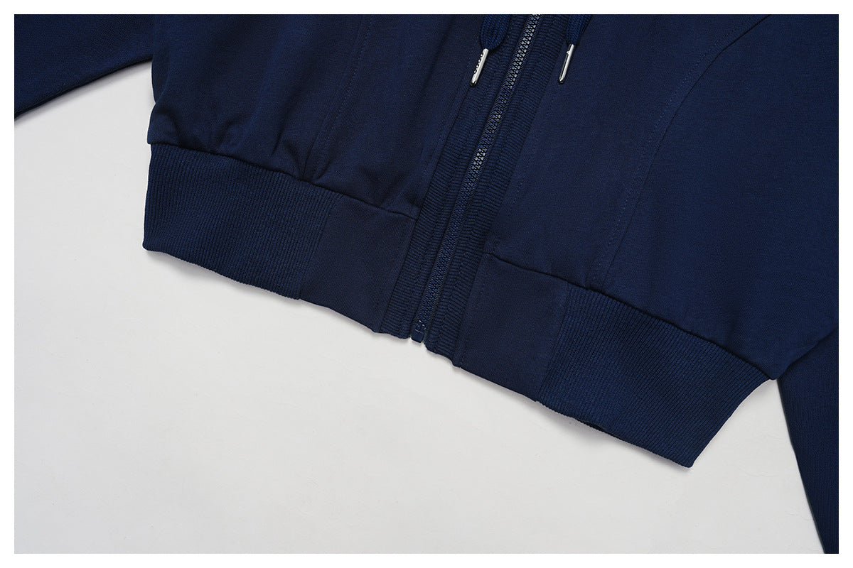 Hoodie Zipper Windproof Sweatshirt Women Outdoor Running Sportswear Top